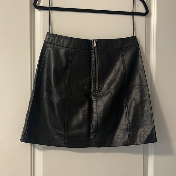 Urban Outfitters Faux Leather Mini Skirt - Picture 3 of 5